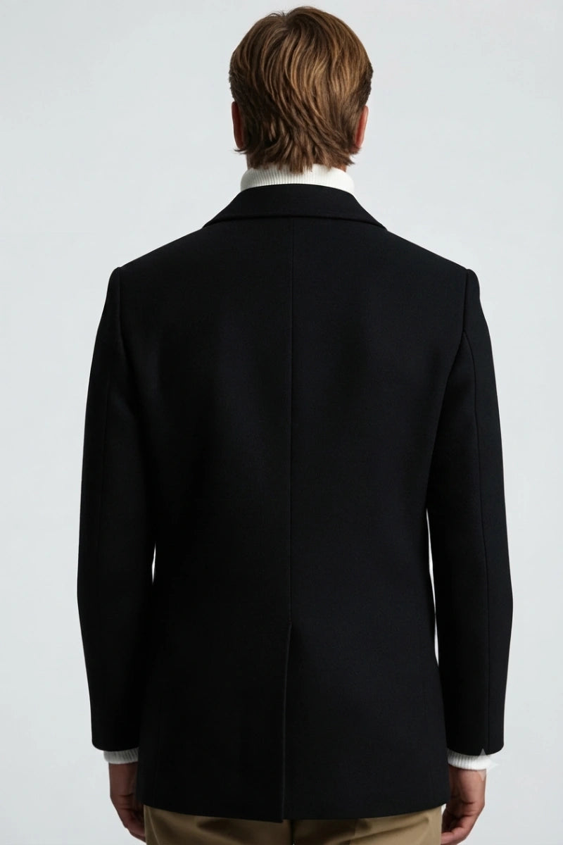 Winter wedding and events wear stylish coat-Back