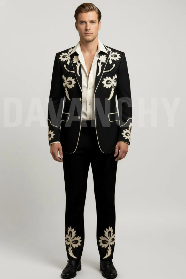 Men Designer Two Piece Country Western Outfit-Front