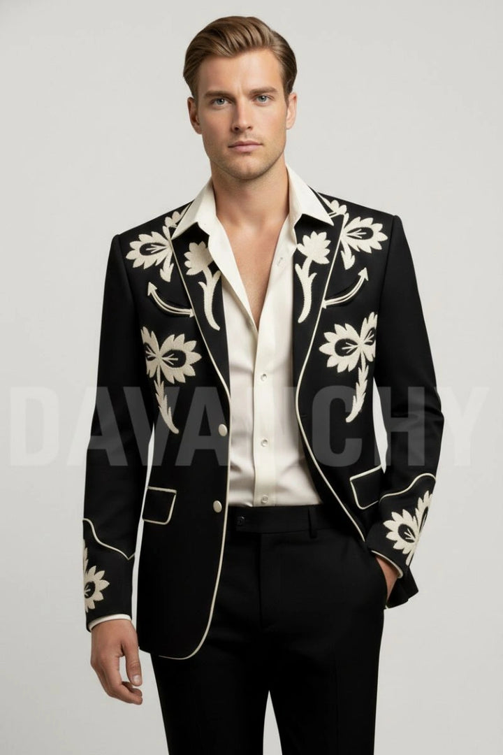 Men Stylish Designer Two Piece Suit-Front