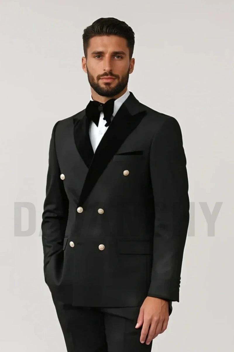 Double breasted two piece suit-Front
