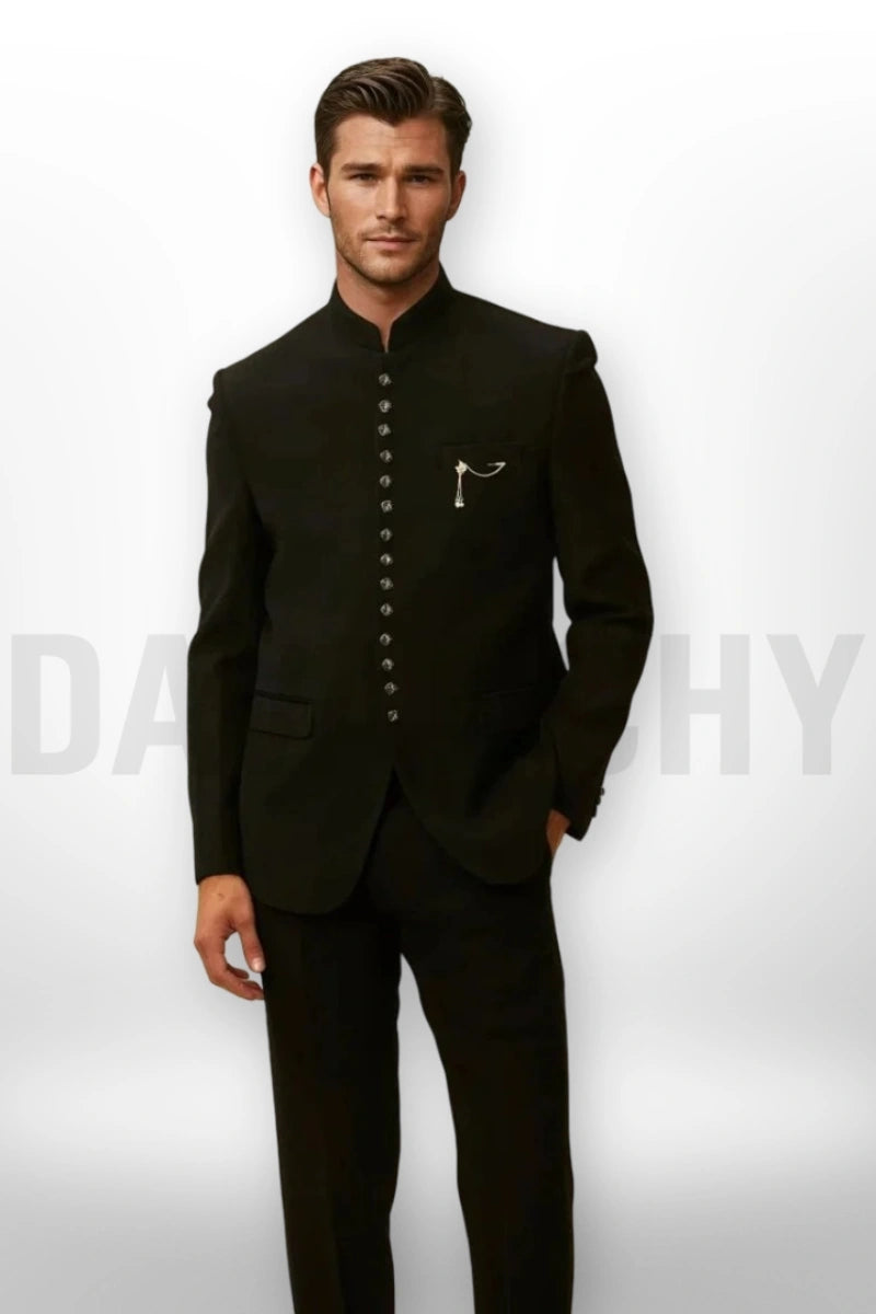 Men Bandhgala Jodhpuri Two Piece Suit - Front
