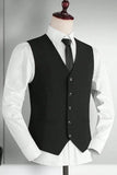 Men Embroidered Suit Design Suit Wedding Black Wear DaVanchy