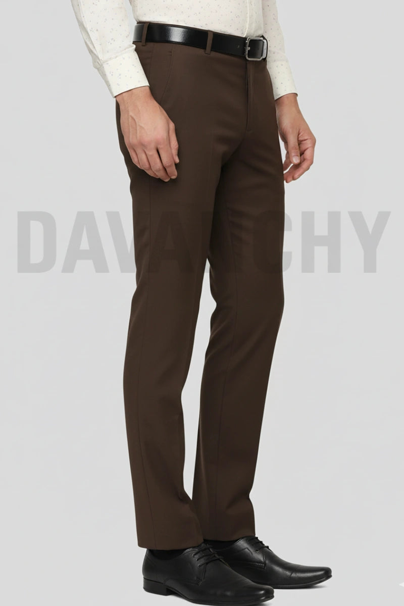 Men Stylish Brown Pant-Side