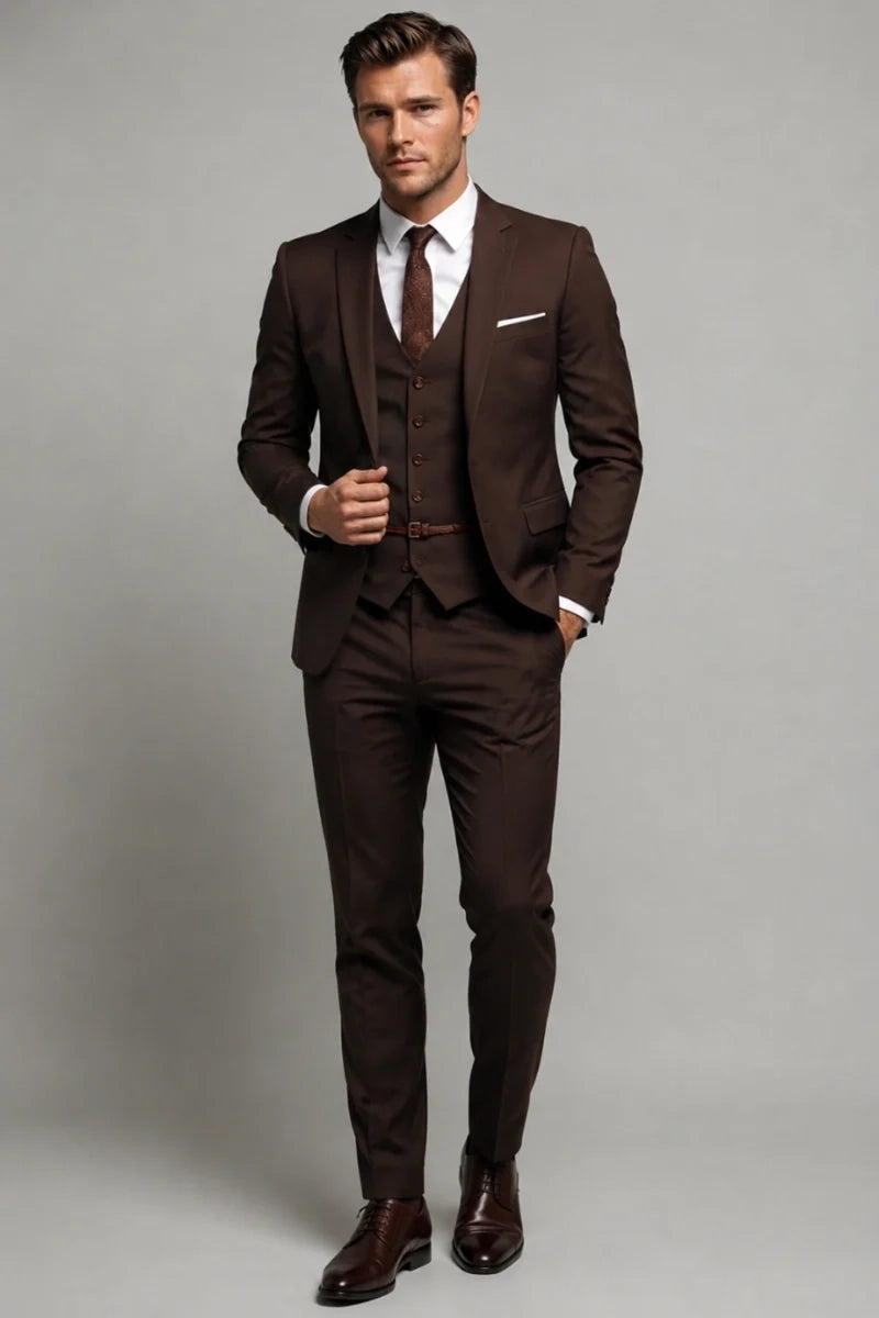 Business Tailored Formal Suit for Men – Full Front