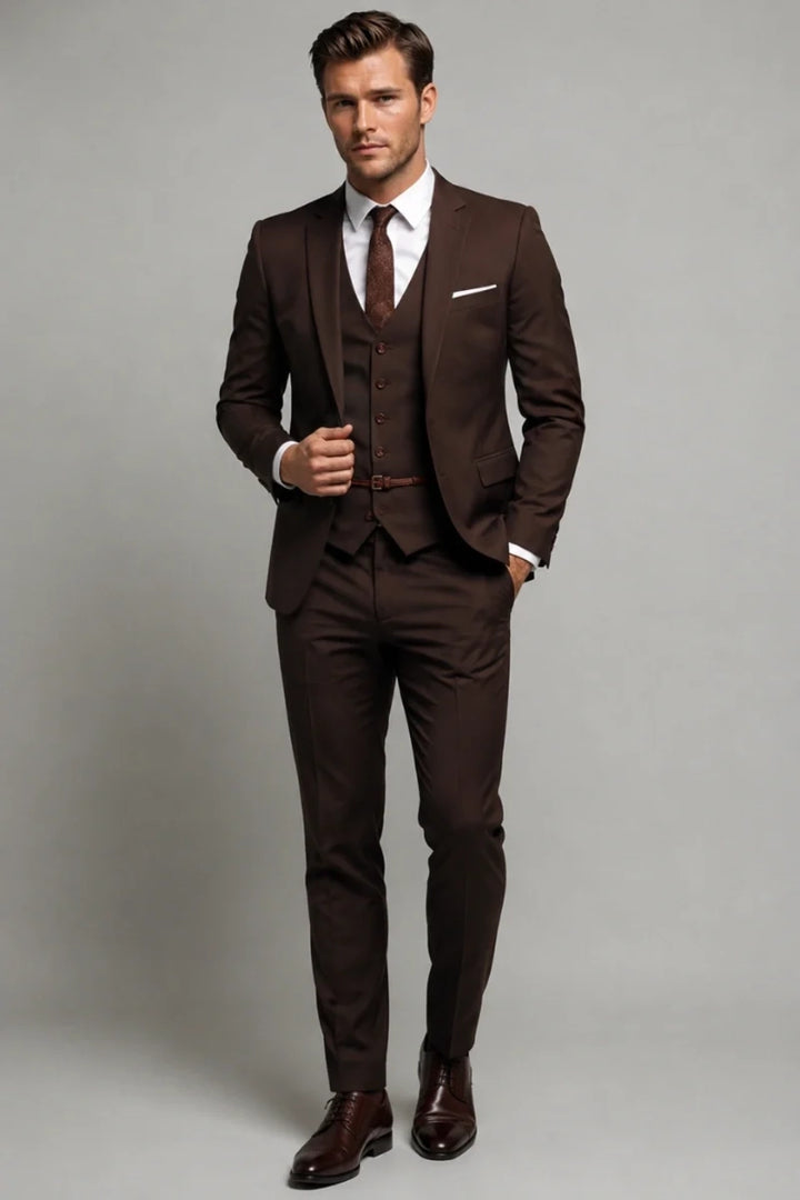 Business Tailored Formal Suit for Men – Full Front