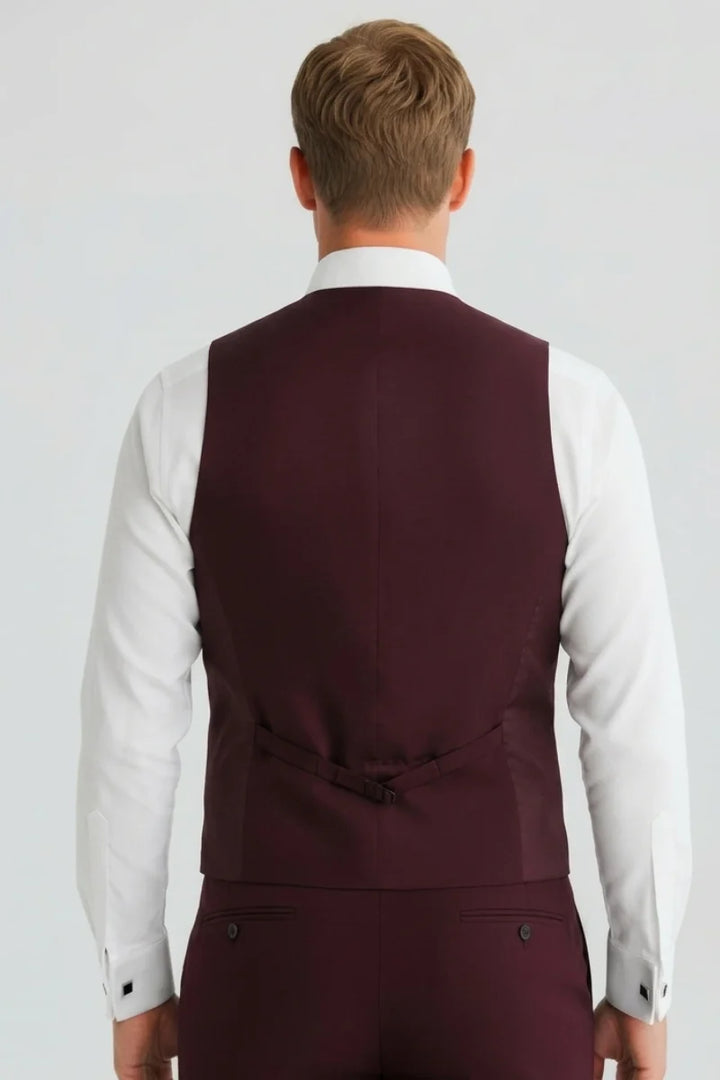 Double breasted formal waistcoat-Back