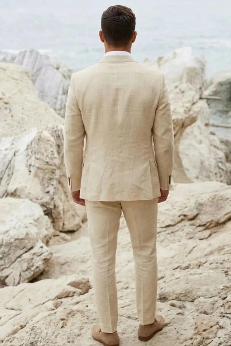 Summer Beach Wedding Outfit for  Men&