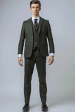 Men Tweed Grey Suit Winter Wear Suit Three Piece Grey Suit DaVanchy 