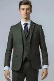 Men Tweed Grey Suit Winter Wear Suit Three Piece Grey Suit DaVanchy 