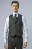 Men Tweed Grey Suit Winter Wear Suit Three Piece Grey Suit DaVanchy 