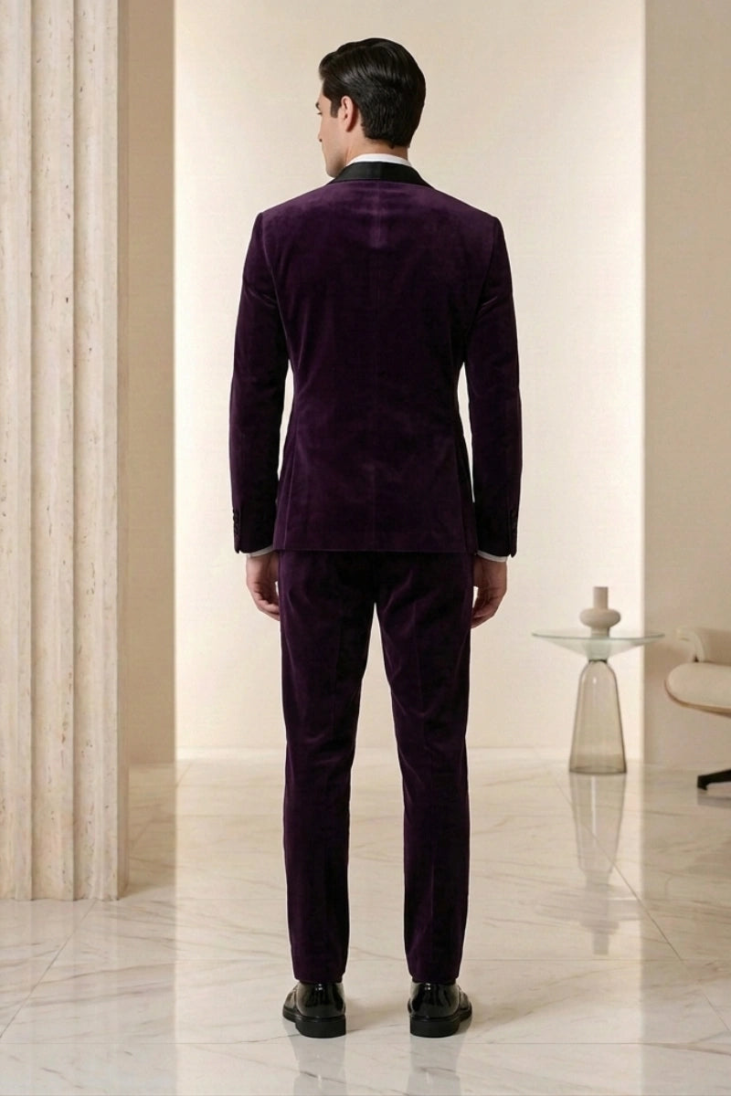 Groom Wedding Wear Formal Tuxedo Suit – Back 