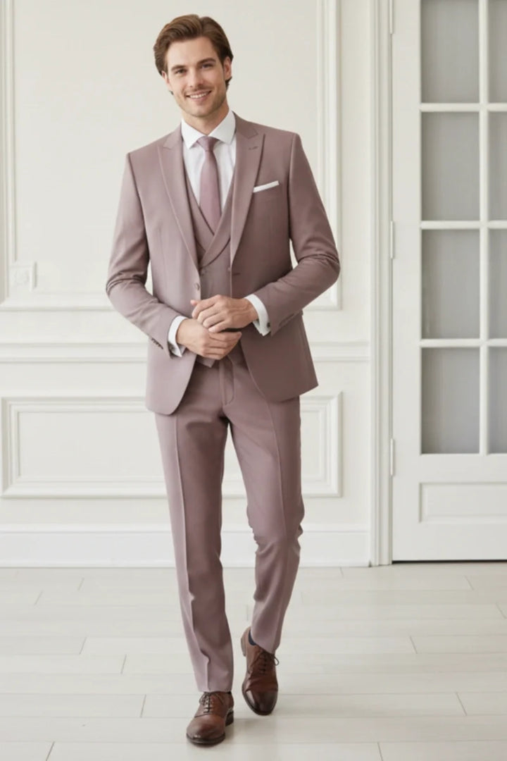Rose Gold Custom Made Suit for Men&