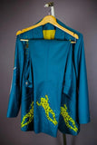 Blue Embroidered Suit Wedding Blue Suit Designer Blue Suits DaVanchy