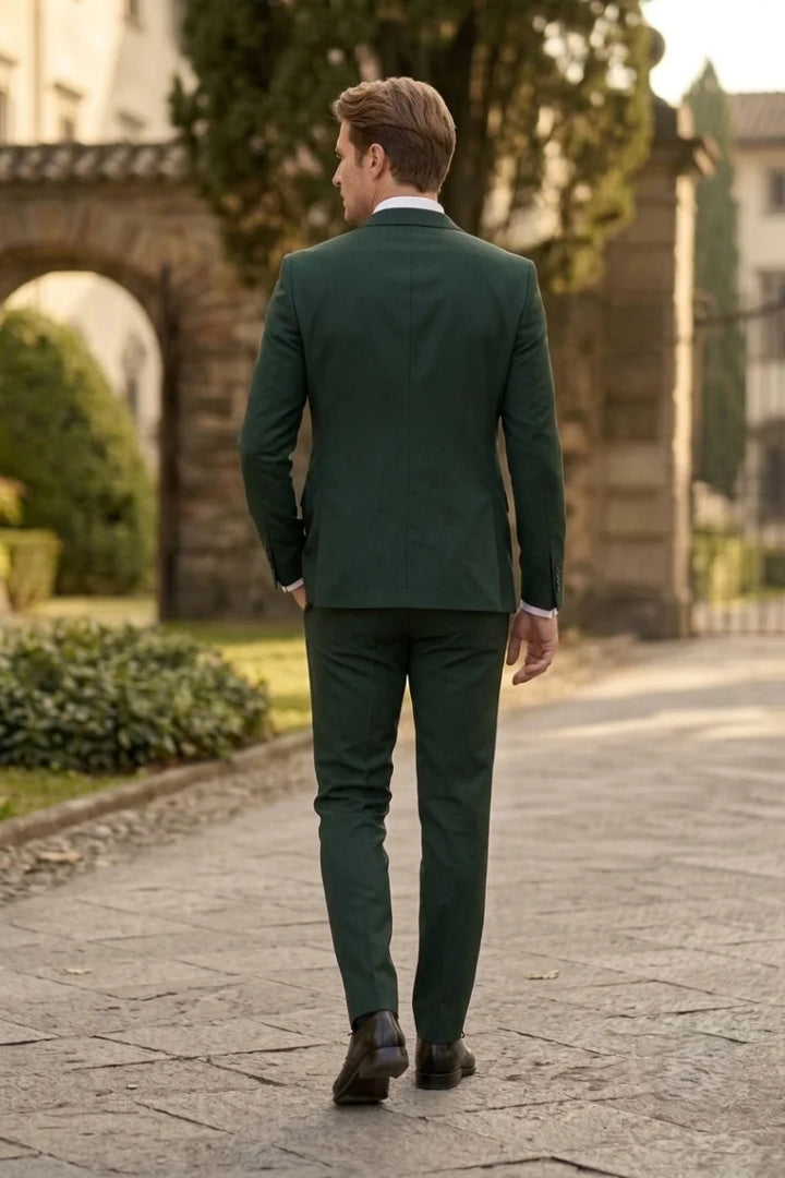 Wedding and Party Wear Three Piece Suit-Back