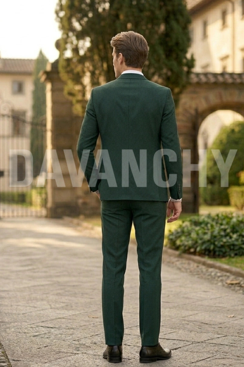 Wedding and Party Wear Three Piece Suit-Back