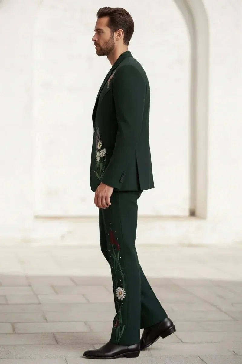 Modern Two-Piece Suit for Men-Side