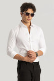 White Full Sleeve Shirt Cotton Premium Formal Tailored Dress Shirt White For Him