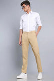 Men Formal Pant Cream Office Pant Party Wear Trouser Him DaVanchy