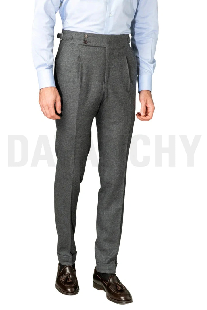 Men stylish front pleated gurkha pant-Front