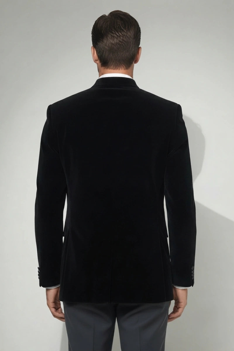 Men single breasted stylish jacket-Back