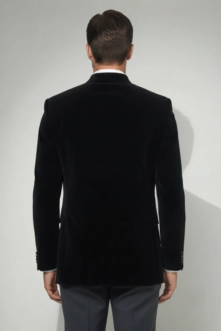 Men single breasted stylish jacket-Back
