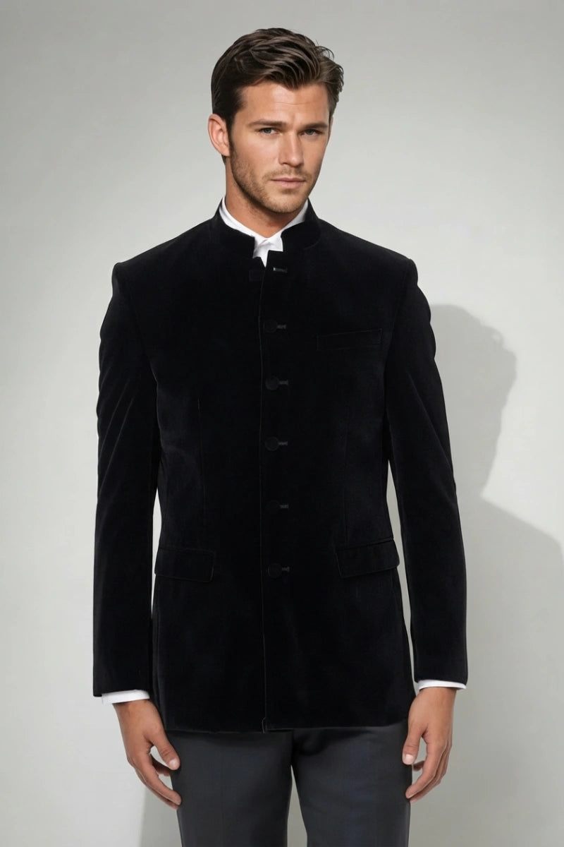 Men jodhpuri style blazer-Front
