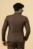 Mens Jodhpuri Jacket Traditional Indian Ethnic Blazer Coffee Brown DaVanchy