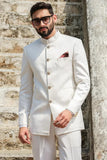 Mens Jodhpuri Jacket Traditional Indian Ethnic Blazer White DaVanchy