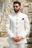 Mens Jodhpuri Jacket Traditional Indian Ethnic Blazer White DaVanchy