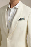 Men Linen Suit Cream Wedding Suit Linen Party Wear Linen Prom DaVanchy