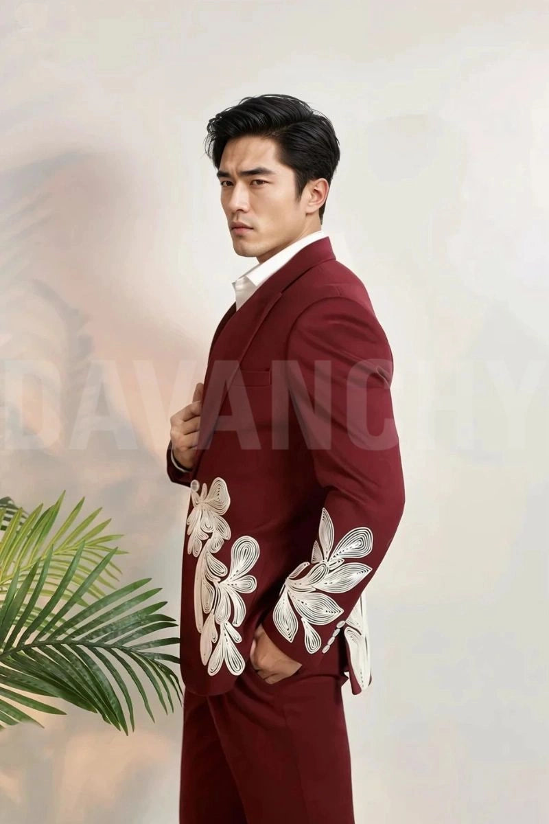 men-maroon-two-piece-suit-designer-suit-embroidered-bespoke-suit