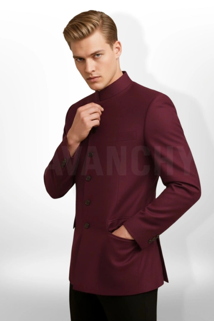 Men jodhpuri blazer-Front