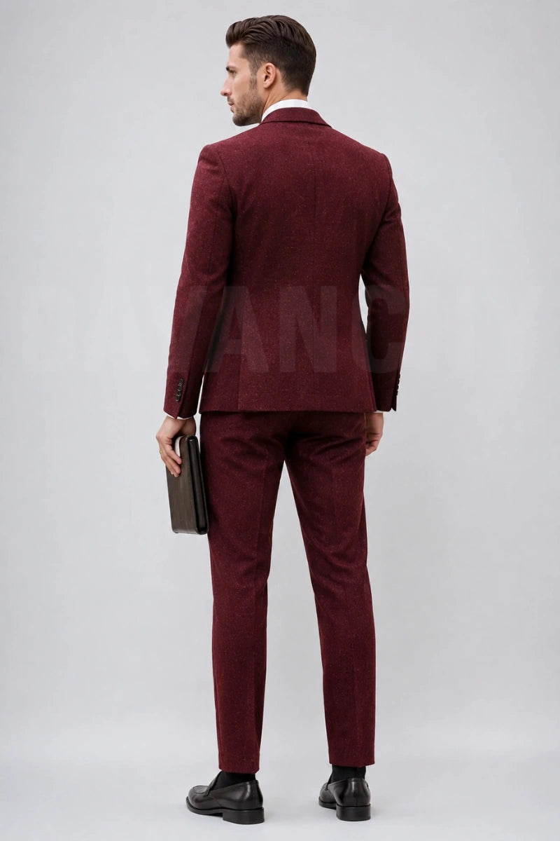 Winter Wedding and Meeting Wear Two Piece Suit-Back