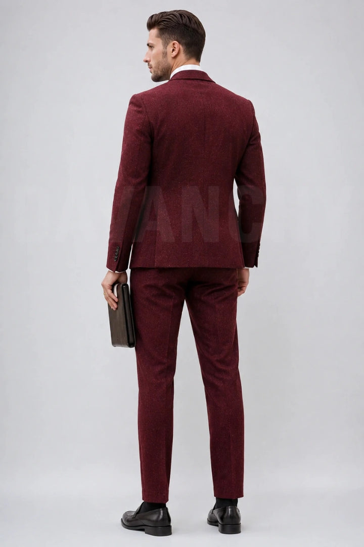 Winter Wedding and Meeting Wear Two Piece Suit-Back