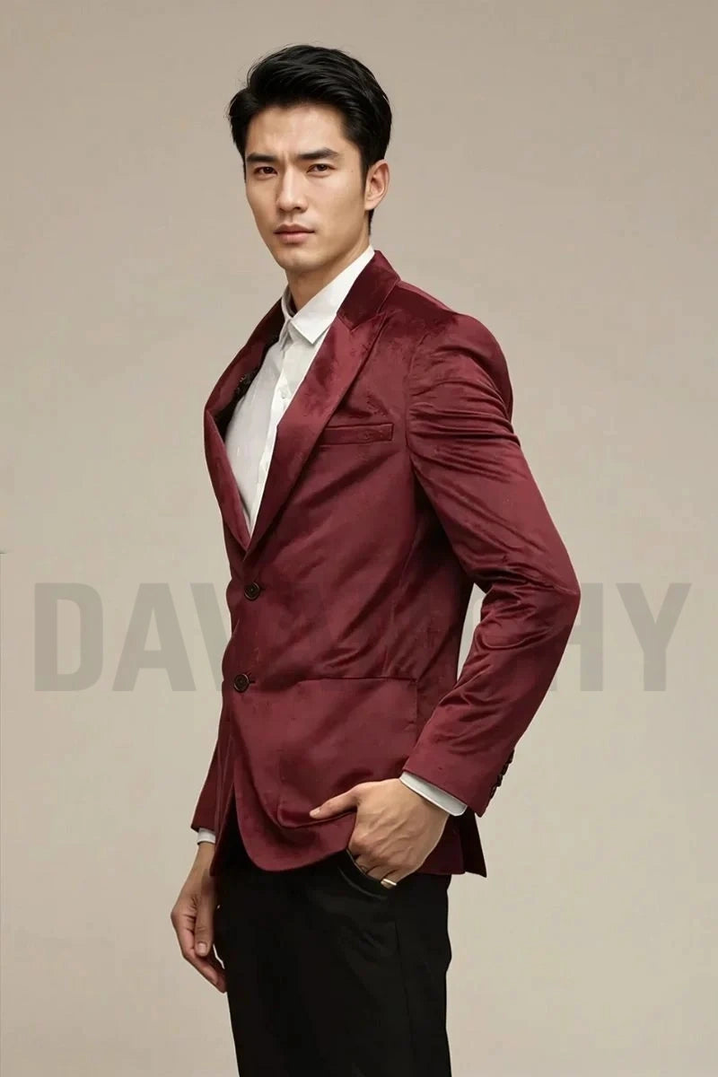 men-wine-velvet-suit-formal-suit-wedding-suit-stylish-two-piece-suit