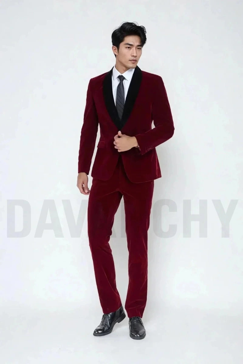 men-wine-suit-grooms-velvet-suit-wedding-party-wear-two-piece-suit