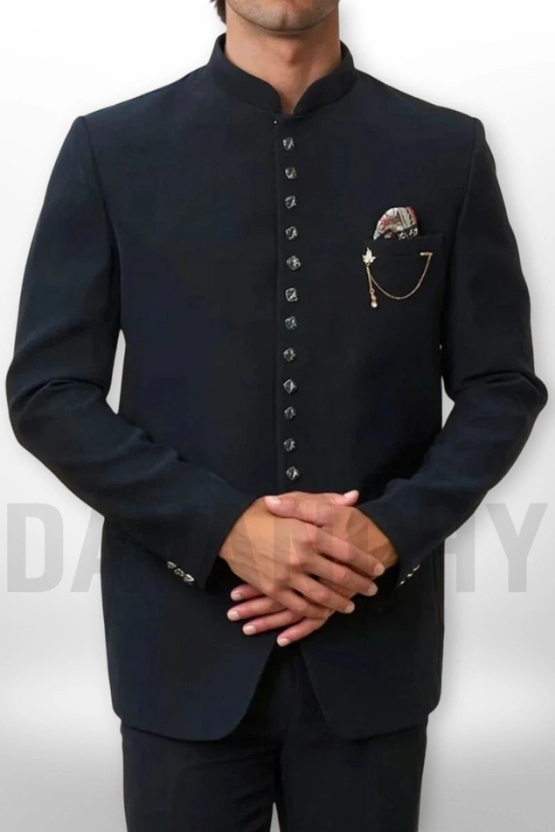 Men bandhgala wedding and festive wear Suit-front