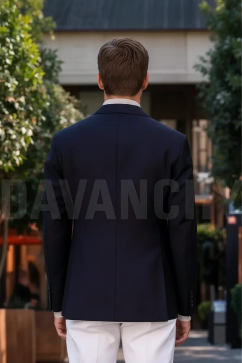 Men Office and Formal Wear Coat -Back