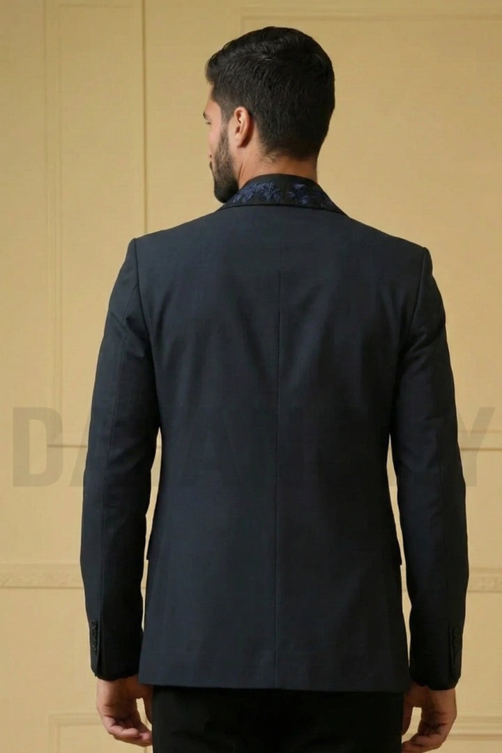 Men Stylish Designer Coat For Events and Occasions Wear-Back