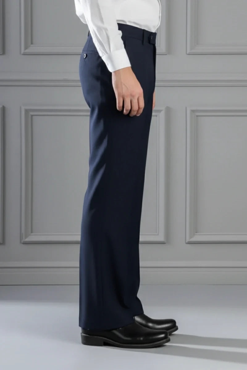 Navy Blue Tailored Trouser For Men&
