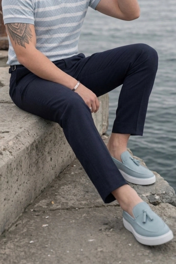 Navy Blue Office and Formal Events Wear Dress Trouser -Stylish 