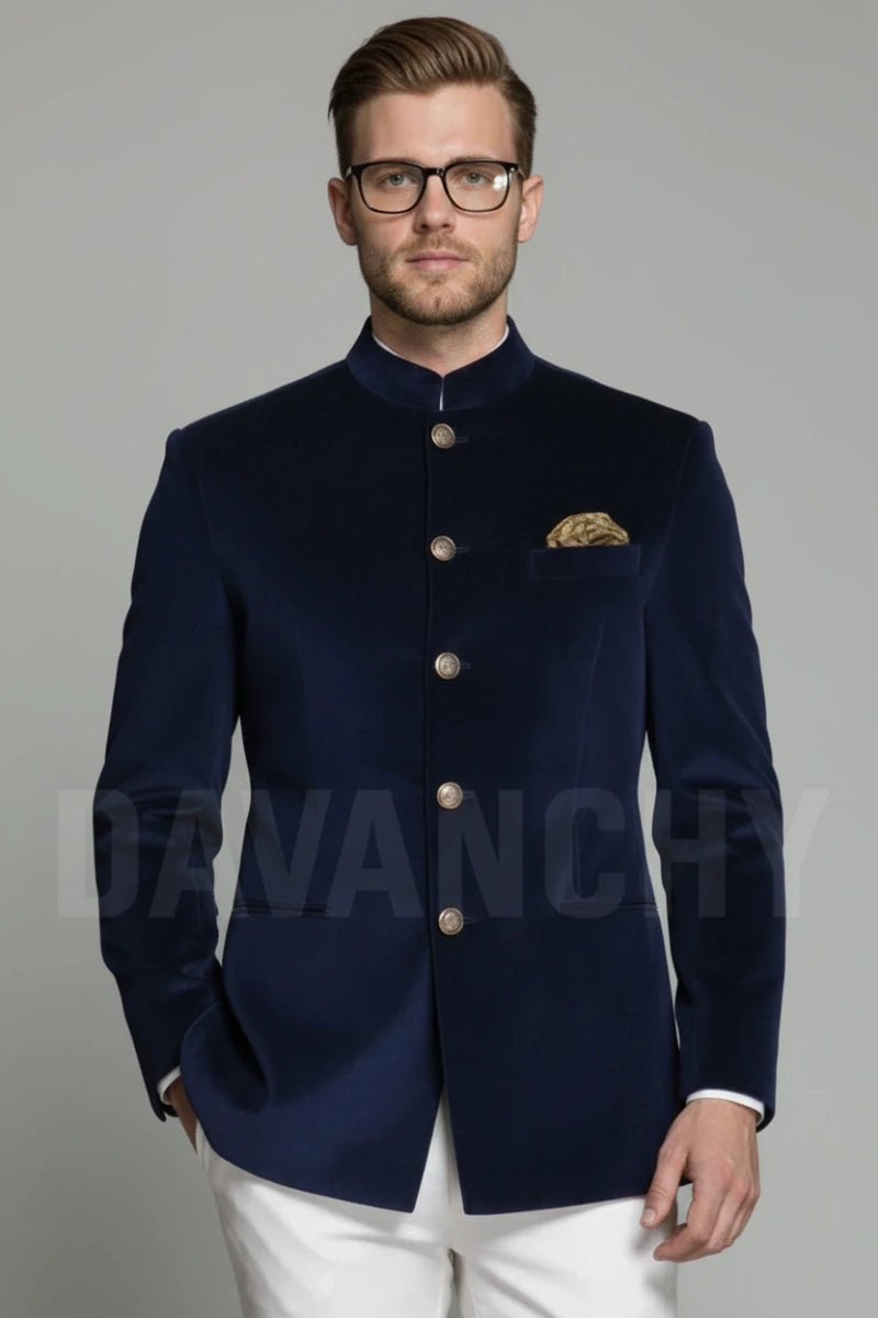 Stylish Jodhpuri Jacket Wedding Formal Wear for Men-Front