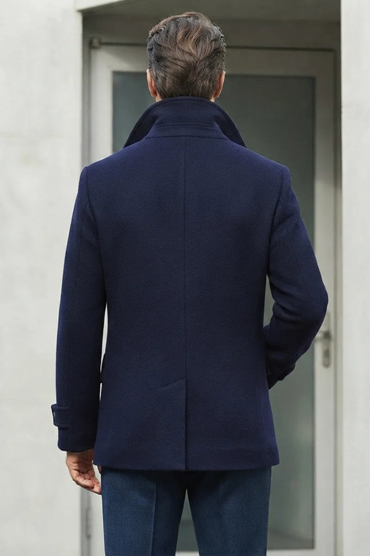 Stylish Peacoat For Men- Back