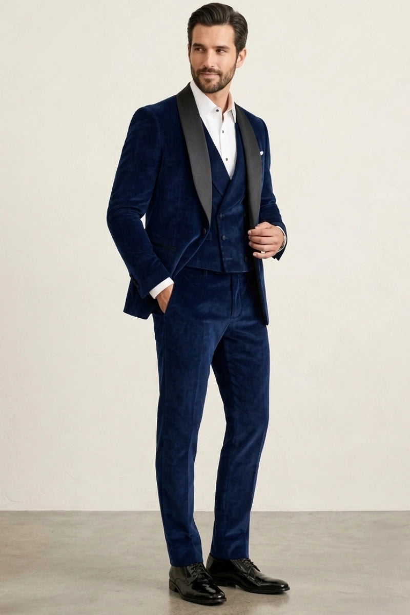 Navy Blue Formal Premium Suit-Different