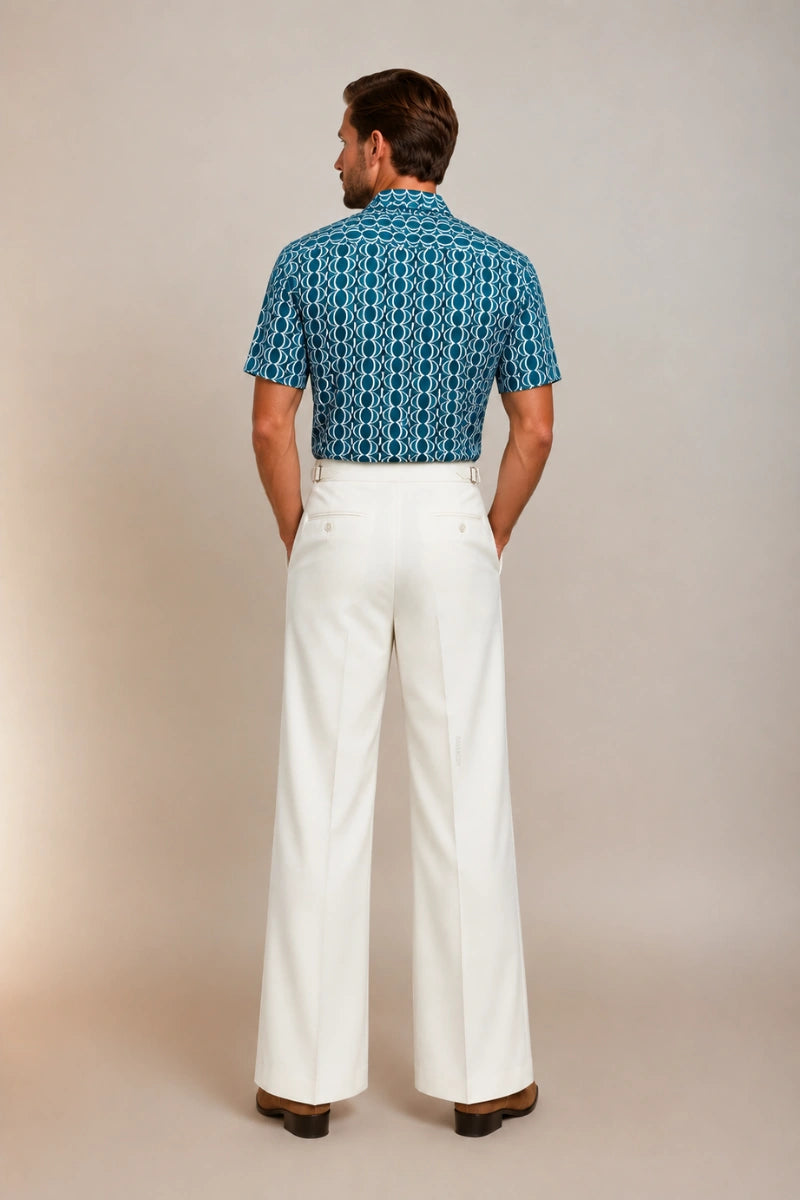 Flared Loose fit Trouser for Men-Back
