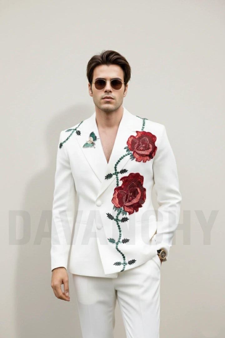 Men Double breasted stylish coat-Front