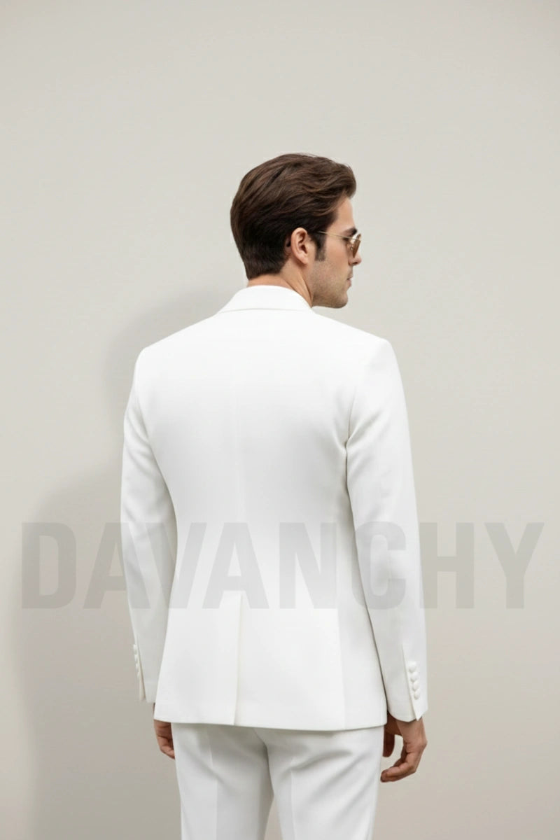 Men Designer Embroidered Coat-Back