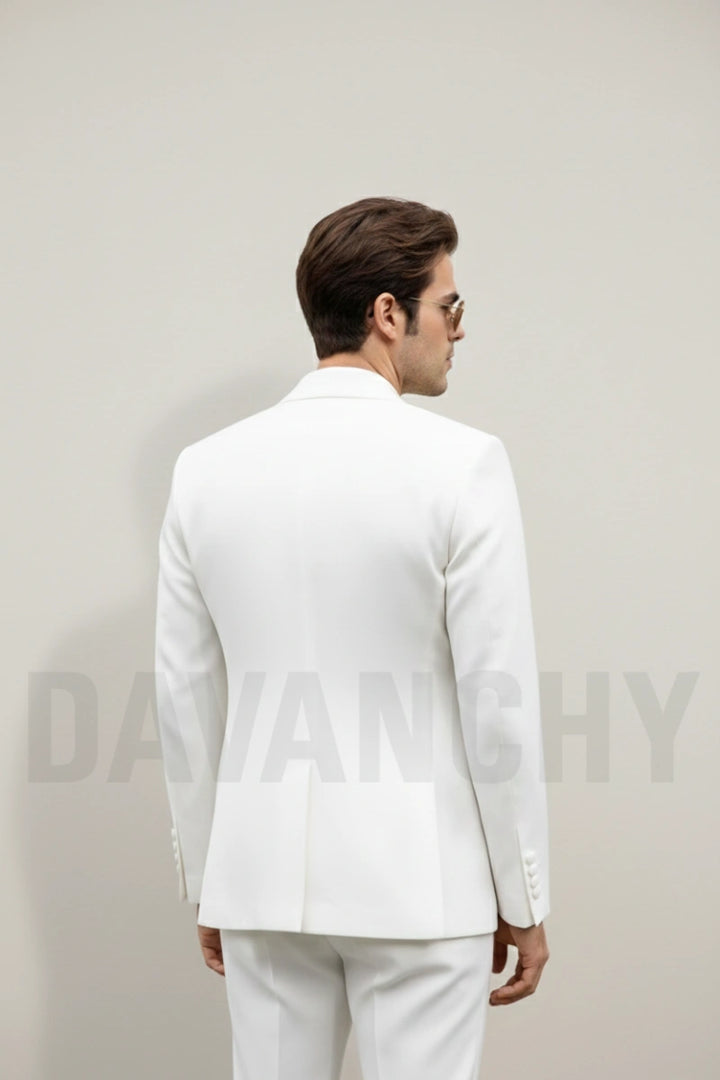 Men Designer Embroidered Coat-Back