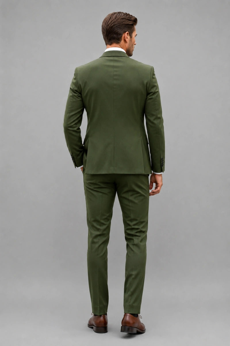 Premium Three Piece Wedding Wear Suit-Back