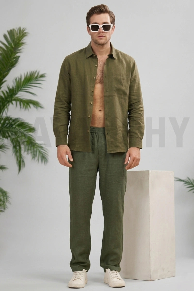 Summer and Daily Wear Relaxed Fit Trouser-Front